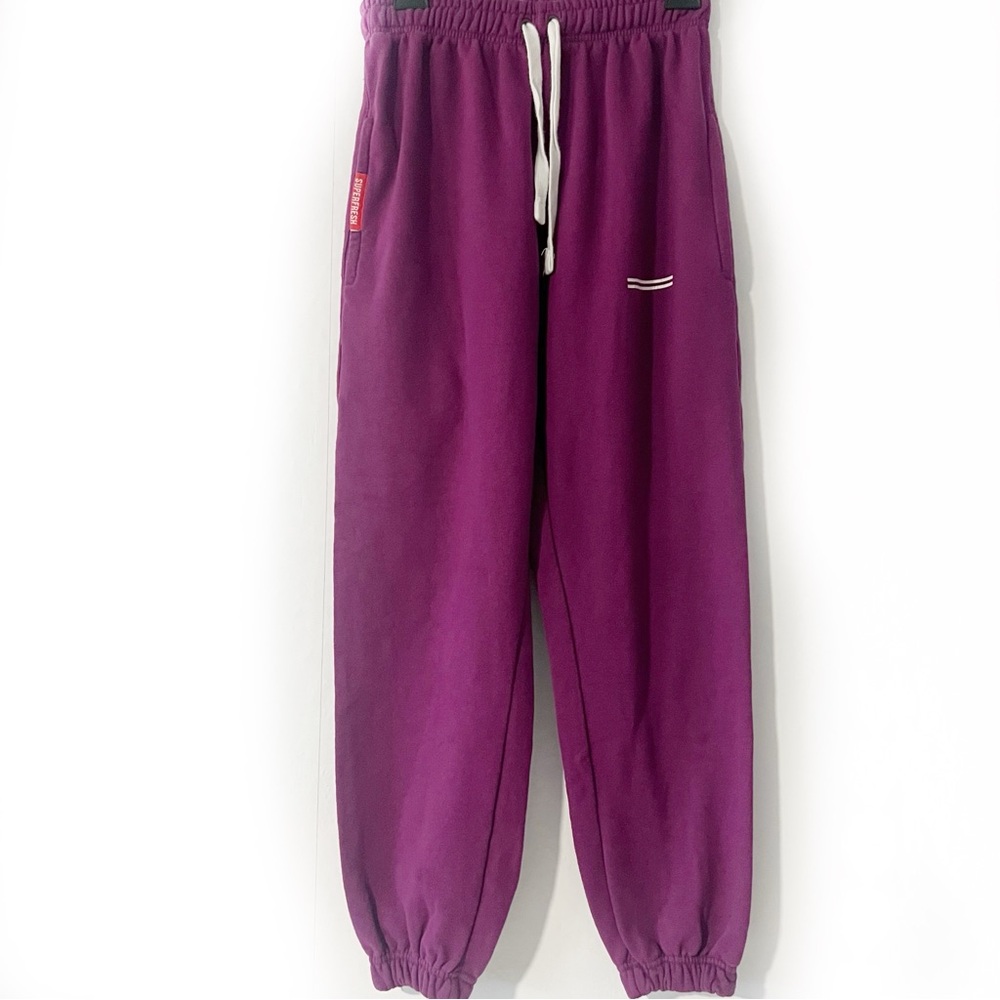 Super Fresh Dark Purple Baggy Joggers Sz S
